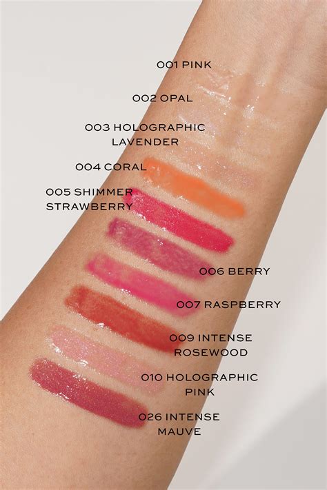 dior tinted lip gloss|dior lip gloss color chart.